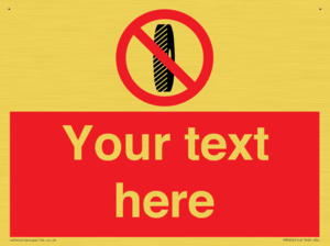 Custom Do Not Change Grinding Wheel Sign